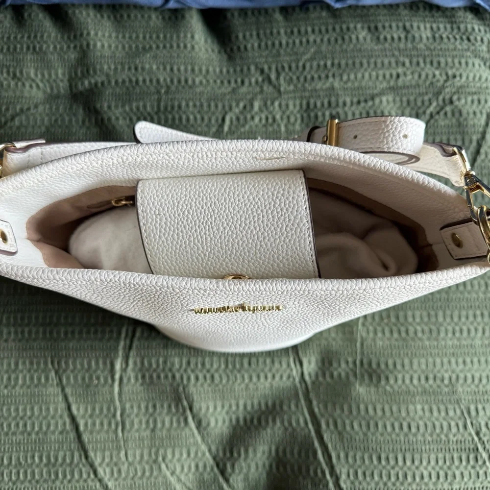 NWOT NANETTE LEPORE White Bucket Shoulder or Crossbody Bag - Picture 5 of 9